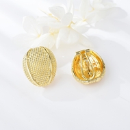 Picture of Impressive Gold Plated Zinc Alloy Stud Earrings with Low MOQ