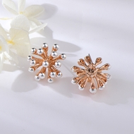 Picture of Dubai Multi-tone Plated Big Stud Earrings with Beautiful Craftmanship