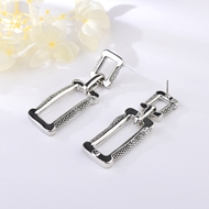 Picture of New Season Platinum Plated Big Dangle Earrings with SGS/ISO Certification