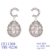 Picture of Shop Platinum Plated White Dangle Earrings with Wow Elements