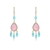 Picture of Purchase Gold Plated Colorful Dangle Earrings Exclusive Online