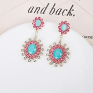 Picture of Big Cubic Zirconia Dangle Earrings with Speedy Delivery