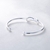 Picture of Staple Small Platinum Plated Fashion Bangle