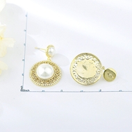 Picture of Funky Medium White Stud Earrings