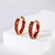 Picture of Distinctive Red Gold Plated Hoop Earrings As a Gift