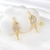 Picture of New Cubic Zirconia Gold Plated Dangle Earrings