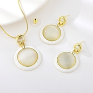 Picture of Zinc Alloy Gold Plated 2 Piece Jewelry Set with Full Guarantee