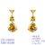 Picture of Delicate Cubic Zirconia Yellow Dangle Earrings