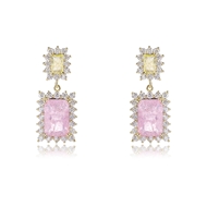 Picture of Irresistible Pink Gold Plated Dangle Earrings For Your Occasions