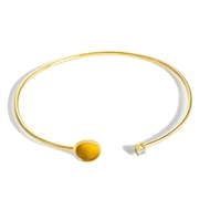 Picture of Nickel Free Gold Plated Delicate Fashion Bangle with No-Risk Refund