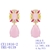 Picture of Featured Pink Big Dangle Earrings with Full Guarantee