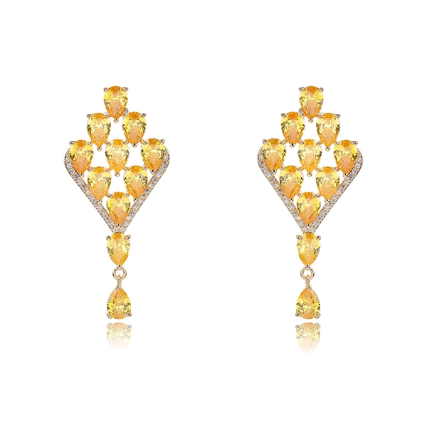 Picture of Need-Now Yellow Gold Plated Dangle Earrings from Editor Picks