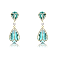 Picture of Great Value Green Luxury Dangle Earrings with Full Guarantee