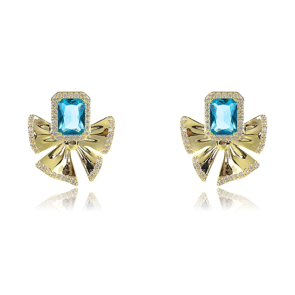 Picture of Luxury Gold Plated Big Stud Earrings with Fast Shipping