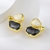 Picture of Irresistible Black Gold Plated Stud Earrings For Your Occasions