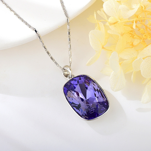 Picture of Impressive Purple Fashion Pendant Necklace with Low MOQ