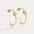 Picture of Good Quality Cubic Zirconia Gold Plated Earrings