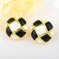 Picture of Best Enamel Purple Stud Earrings