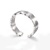 Picture of 999 Sterling Silver Platinum Plated Cuff Bangle in Exclusive Design