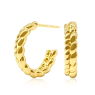 Picture of Brand New Gold Plated Delicate Small Hoop Earrings with SGS/ISO Certification