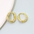 Picture of Delicate White Huggie Earrings with Speedy Delivery