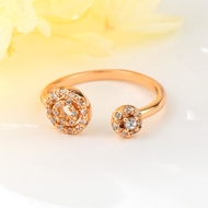 Picture of Inexpensive Gold Plated White Adjustable Ring for Girlfriend