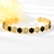 Picture of Low Cost Gold Plated Cubic Zirconia Cuff Bangle with Low Cost