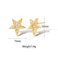 Picture of Famous Small Delicate Big Stud Earrings