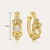 Picture of Nice Cubic Zirconia Gold Plated Clip On Earrings