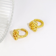 Picture of New Season Gold Plated Small Huggie Earrings with SGS/ISO Certification