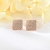 Picture of Nice Cubic Zirconia Rose Gold Plated Big Stud Earrings