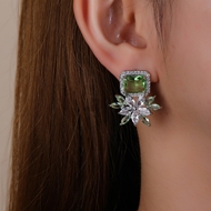 Picture of Fast Selling Green Copper or Brass Big Stud Earrings from Editor Picks