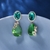 Picture of Fast Selling Green Gold Plated Dangle Earrings with No-Risk Return