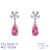 Picture of Big Pink Dangle Earrings with Wow Elements