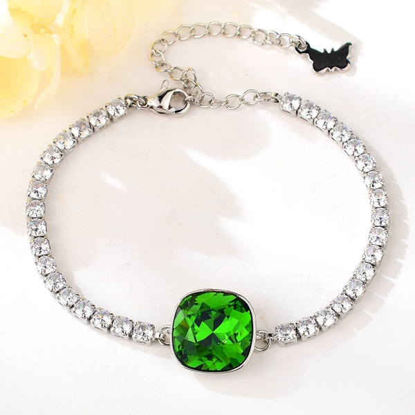 Picture of Amazing Swarovski Element Platinum Plated Fashion Bracelet