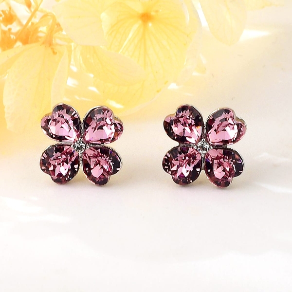 Picture of Fancy Flowers & Plants Swarovski Element Dangle Earrings