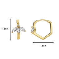 Picture of Recommended Gold Plated Copper or Brass Huggie Earrings from Top Designer