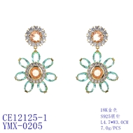 Picture of Luxury Cubic Zirconia Dangle Earrings at Unbeatable Price