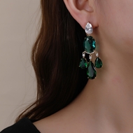 Picture of Featured Green Luxury Dangle Earrings with Full Guarantee