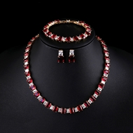 Picture of Eye-Catching Red Party 3 Piece Jewelry Set with Member Discount